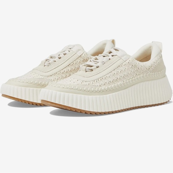 Dolce Vita Shoes - DV Dolce Vita DENAE Ivory Cream Womens Platform Sneaker Shoes Sz 8.5